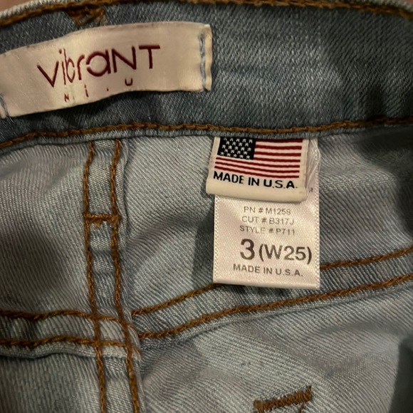 Vibrant Destroyed Jeans - Picture 2 of 5